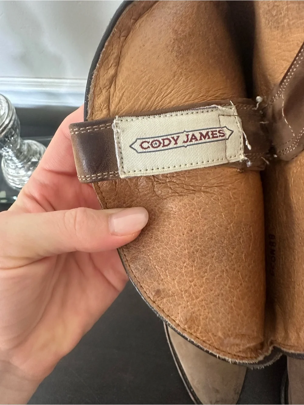 Cody James Tan Leather Western Cowboy Boot